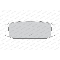 stabdžių trinkelių rinkinys, diskinis stabdys
                                FERODO                                      