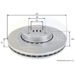 stabdžių diskas (1vnt) Comline
                                ADC01118V, COMLINE, ADC01118V, auto detalė