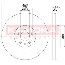 stabdžių diskas (1vnt)
                                KAMOKA                                                103305, KAMOKA