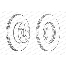 stabdžių diskas (1vnt) PREMIER Coat+ disc
                                FERODO                                           