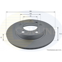 stabdžių diskas (1vnt)
                                COMLINE                                                ADC2823V, COM