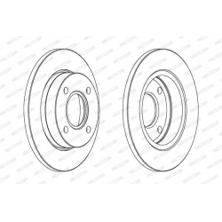 stabdžių diskas (1vnt) PREMIER Coat+ disc
                                FERODO                                           