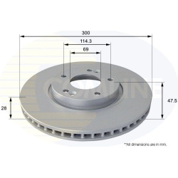 stabdžių diskas (1vnt) COATED
                                COMLINE                                                ADC108