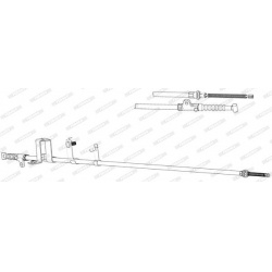 trosas, stovėjimo stabdys
                                FERODO                                                FHB434365, F