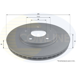 Stabdžių diskas (1VNT), priekis
                                COMLINE                                                ADC0
