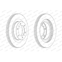 stabdžių diskas (1vnt) PREMIER
                                FERODO                                DDF2093C1, FERODO, DDF