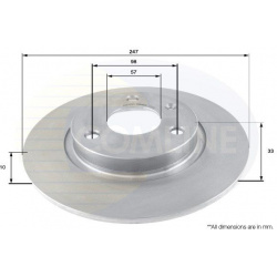 stabdžių diskas (1vnt)
                                COMLINE                                                ADC1530, COML