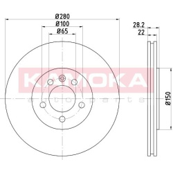 stabdžių diskas (1vnt)
                                KAMOKA                                                103223, KAMOKA