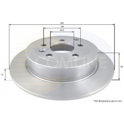 stabdžių diskas (1vnt) COATED
                                COMLINE                                                ADC132