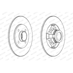 stabdžių diskas (1vnt) PREMIER
                                FERODO                                                DDF333