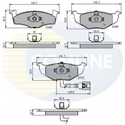 COMLINE                                                CBP1707, COMLINE, CBP1707, auto detalė