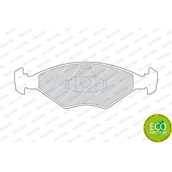 stabdžių trinkelių rinkinys, diskinis stabdys PREMIER ECO FRICTION
                                FERODO                 