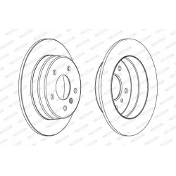 stabdžių diskas (1vnt) PREMIER Coat+ disc
                                FERODO                                DDF1362C, F