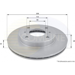 stabdžių diskas (1vnt) COATED
                                COMLINE                                                ADC021