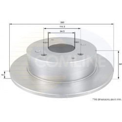 stabdžių diskas (1vnt)
COMLINE ADC0536, COML