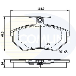 COMLINE                                                CBP0152, COMLINE, CBP0152, auto detalė