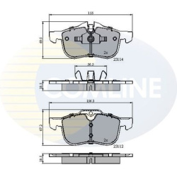 stabdžių trinkelių rinkinys, diskinis stabdys
                                COMLINE                                     