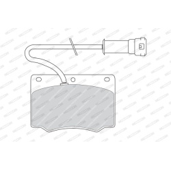 stabdžių trinkelių rinkinys, diskinis stabdys
FERODO
