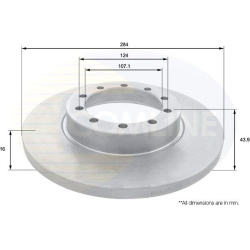 stabdžių diskas (1vnt)
COMLINE ADC1253, COML