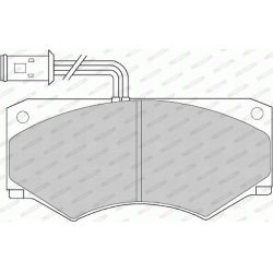 stabdžių trinkelių rinkinys, diskinis stabdys PREMIER
                                FERODO                              