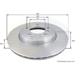 stabdžių diskas (1vnt) COATED
                                COMLINE                                                ADC173