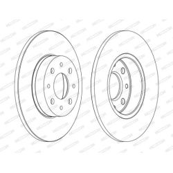stabdžių diskas (1vnt) PREMIER
                                FERODO                                                DDF174