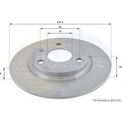 stabdžių diskas (1vnt)
                                COMLINE                                                ADC1501, COML