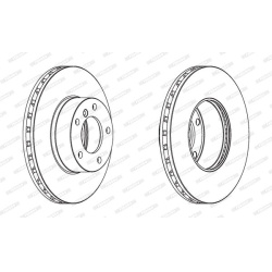 stabdžių diskas (1vnt) PREMIER
                                FERODO                                                DDF189