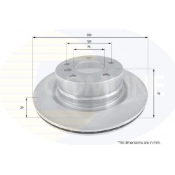 stabdžių diskas (1vnt) COATED
                                COMLINE                                                ADC174