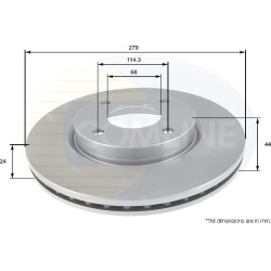 stabdžių diskas (1vnt)
COMLINE ADC0284V, COM