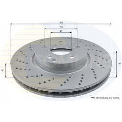 stabdžių diskas (1vnt) COATED
                                COMLINE                                                ADC165