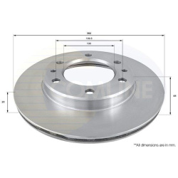 stabdžių diskas (1vnt)
                                COMLINE                                                ADC0158V, COM