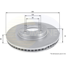 stabdžių diskas (1vnt)
                                COMLINE                                                ADC1901V, COM