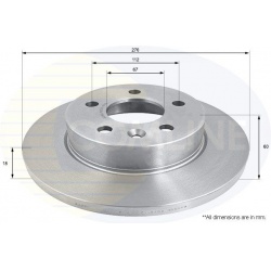 stabdžių diskas (1vnt)
                                COMLINE                                                ADC1668, COML