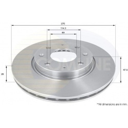 stabdžių diskas (1vnt)
COMLINE ADC1053V, COMLINE, ADC1053V,