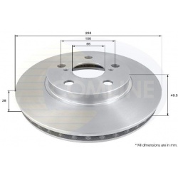 stabdžių diskas (1vnt)
                                COMLINE                                                ADC0169V, COM