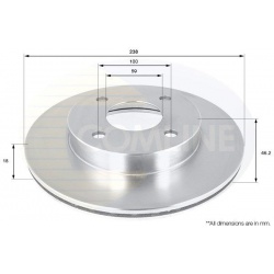 stabdžių diskas (1vnt)
                                COMLINE                                                ADC0273V, COM