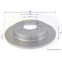 stabdžių diskas (1vnt) COATED
                                COMLINE                                                ADC057