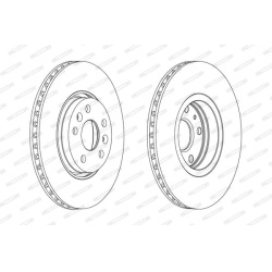 stabdžių diskas (1vnt) PREMIER
                                FERODO                                                DDF226