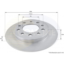 stabdžių diskas (1vnt) COATED
                                COMLINE                                                ADC105