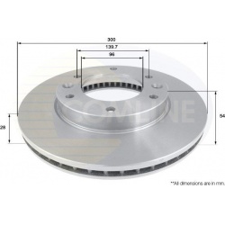 stabdžių diskas (1vnt)
                                COMLINE                                                ADC1085V, COM