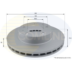 Stabdžių diskas (1VNT), priekis
                                COMLINE                                                ADC1