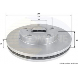 stabdžių diskas (1vnt)
                                COMLINE                                                ADC0144V, COM