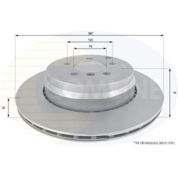 stabdžių diskas (1vnt)
                                COMLINE                                                ADC1262V, COM