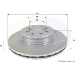 stabdžių diskas (1vnt)
                                COMLINE                                                ADC1667V, COM