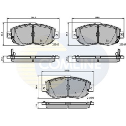 stabdžių trinkelių rinkinys, diskinis stabdys
                                COMLINE                                     