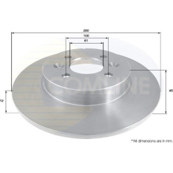 stabdžių diskas (1vnt)
COMLINE ADC1569, COML