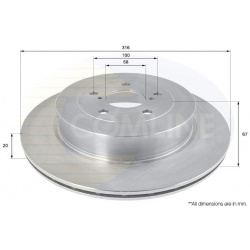 stabdžių diskas (1vnt)
                                COMLINE                                                ADC0816V, COM