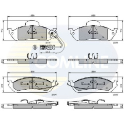 stabdžių trinkelių rinkinys, diskinis stabdys
                                COMLINE                                     