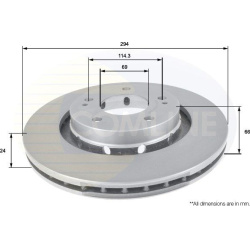 Stabdžių diskas (1VNT), priekis
                                COMLINE                                                ADC0